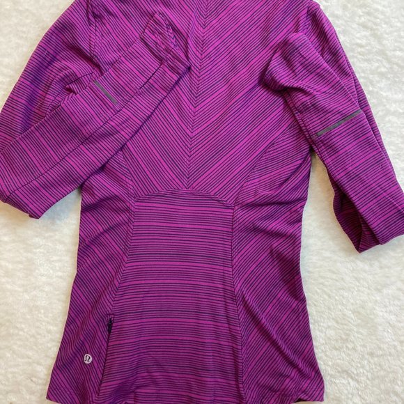 LULULEMON Striped Long Sleeve (Size 2) - Picture 2 of 4